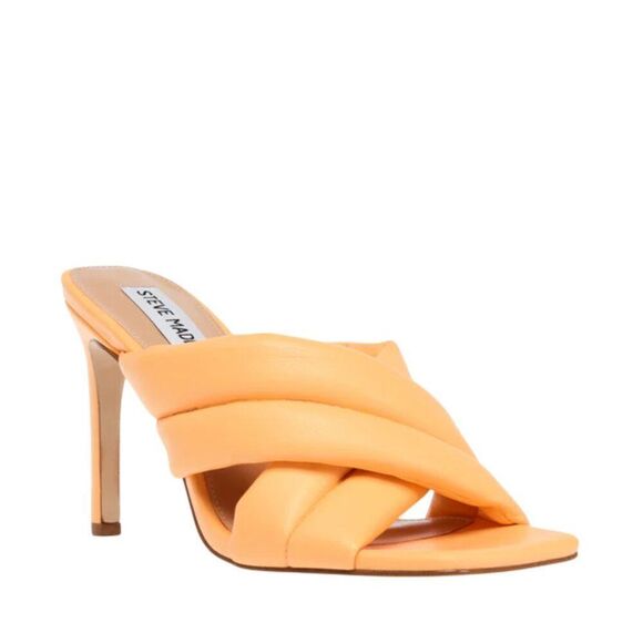 Steve Madden Women's Tenacity quilted high heel sandal Peach Size US 9 NWOB - Picture 1 of 9